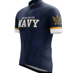 U.S Navy Blue Cycling Jersey For Men, Navy Cycling Kit - Short Sleeve Cycling Jersey-Navy