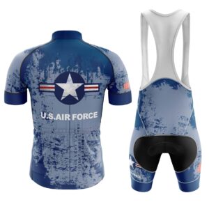 US Air Force Cycling Jersey Grunt Style, Blue Cycling Jersey Kit