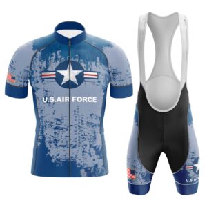 US Air Force Cycling Jersey Grunt Style, Blue Cycling Jersey Kit