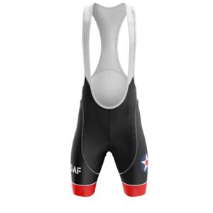 US Air Force, US Flag Aircraft Cycling Jersey Kit, Cycling Bib Shorts