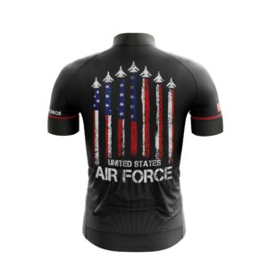US Air Force, US Flag Aircraft Cycling Jersey Kit, Cycling Bib Shorts