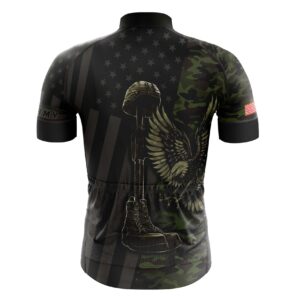 US Army Veteran Personalized Name, Camo Personalized Cycling Jersey Kit