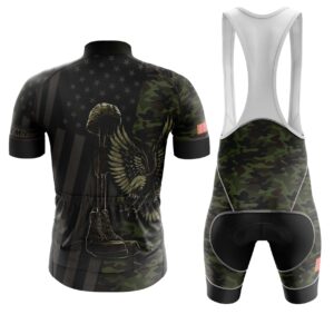 US Army Veteran Personalized Name, Camo Personalized Cycling Jersey Kit