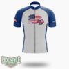 Us Memorial Day Cycling Jersey Kit - Short Sleeve Cycling Jersey-White