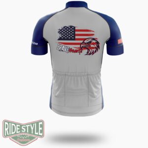 Us Memorial Day Cycling Jersey Kit - Short Sleeve Cycling Jersey-White