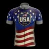 USA Team Cycling Jersey, Cycling Bicycle Shirt, Bib Short - Men's Short Sleeve Jersey - S