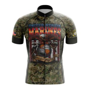USMC Fighting Eagle Cycling Jersey, Cycling Camouflage Jersey or Bibs Short
