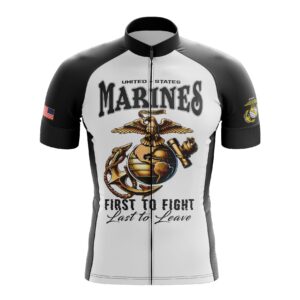 USMC First To Fight Cycling Jersey, Red Cycling Jersey Kit
