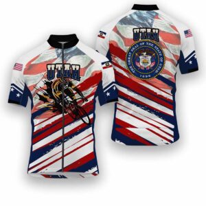 Utah States Cycling Jersey, USA Flag Men Women Jersey Full Kit - Short Sleeve Cycling Jersey-White