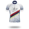 Vermont Cycling Jersey, Vermont Map Cycling Jersey - Short Sleeve Cycling Jersey-White