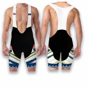 Vermont States Cycling Jersey, USA Flag Men Women Jersey Full Kit - Bib Shorts-White