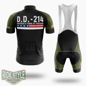 Veterans Day Shirt, DD 214 Americas Form Of Freedom Cycling Jersey Shirt - Short Sleeve Cycling Jersey Kit-White
