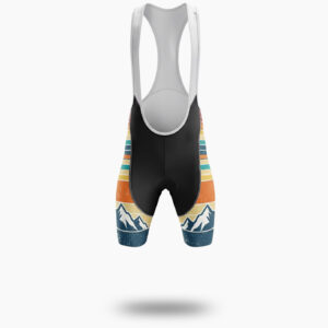 Vintage 80s Striped Sunset 1988 Custom Number Cycling Jersey - Bib Shorts-White