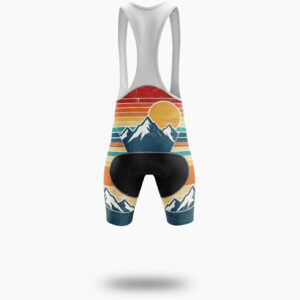 Vintage 80s Striped Sunset 1988 Custom Number Cycling Jersey - Bib Shorts-White