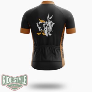 Vintage Looney Tunes Daffy Ducks Cycling Jersey Kit - Short Sleeve Cycling Jersey-White