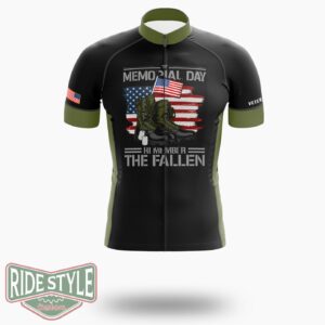 Vintage Memorial Day Veteran Cycling Jersey Kit - Short Sleeve Cycling Jersey-White