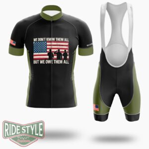 We Don't Know Them All Bu We Owe Them All Cycling Jersey Kit - Short Sleeve Cycling Jersey Kit-White