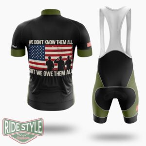 We Don't Know Them All Bu We Owe Them All Cycling Jersey Kit - Short Sleeve Cycling Jersey Kit-White