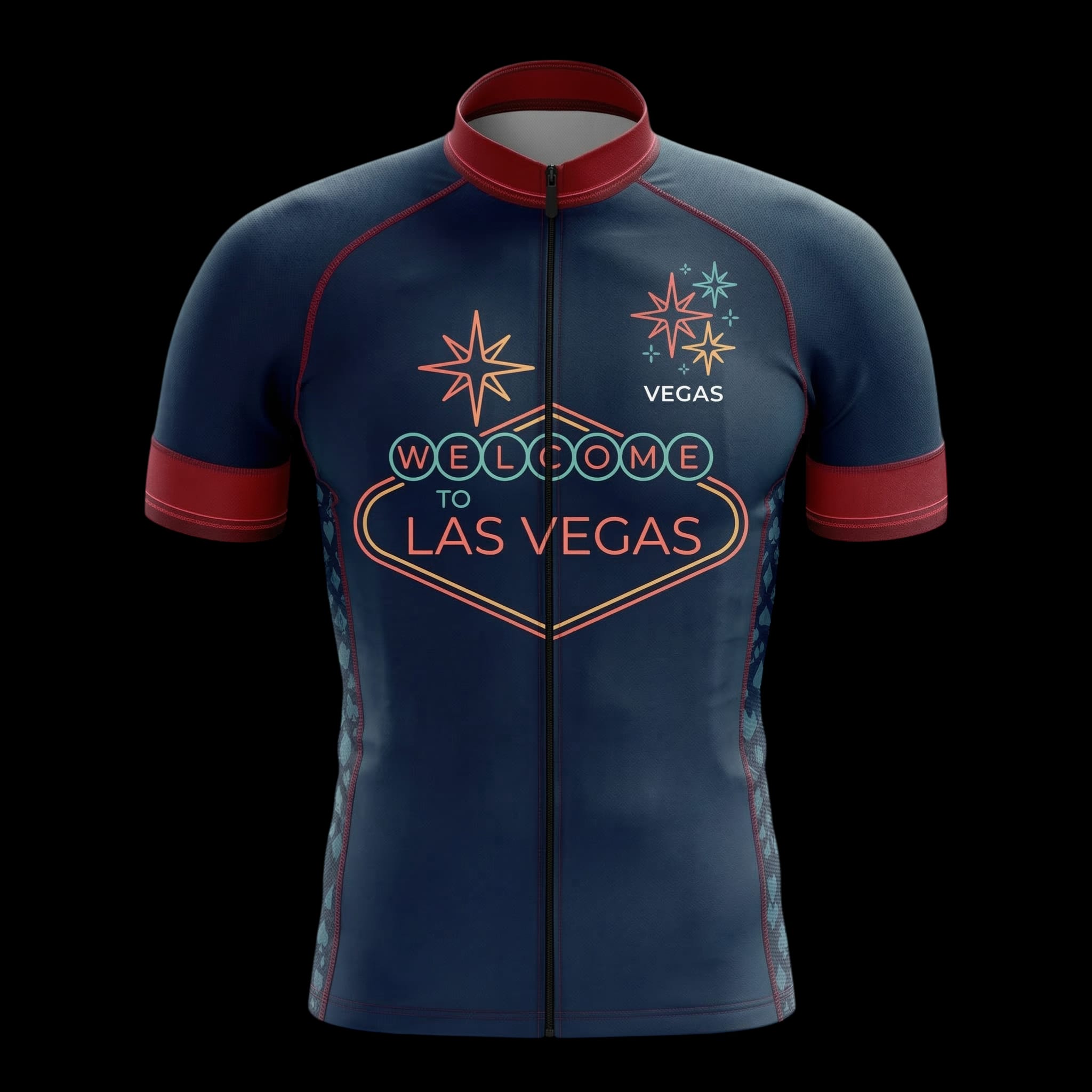 Welcome To Las Vegas Cycling Jersey, Cycling Bicycle Shirt - Men's Short Sleeve Jersey - S