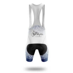 West Virginia Cycling Jersey, West Virginia Map Cycling Jersey - Bib Shorts-White