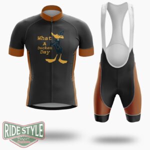 What The Ducken Day Cycling Jersey Kit - Short Sleeve Cycling Jersey Kit-White