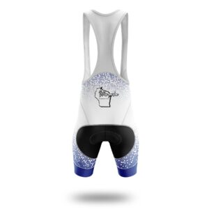 Wisconsin Cycling Jersey, Wisconsin Map Cycling Jersey - Bib Shorts-White