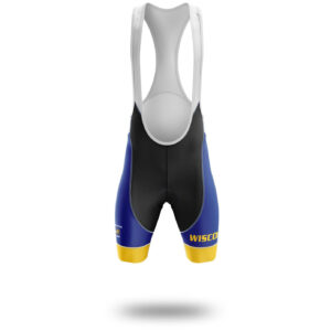 Wisconsin Flag Cycling Kit, Cycling Custom Your Name Jersey and Bib Short - Bib Shorts-White