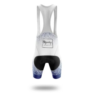 Wyoming Cycling Jersey, Wyoming Map Cycling Jersey - Bib Shorts-White