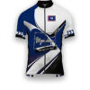 Wyoming States Cycling Jersey, Maps Haftone Vintage Pattern Men Women Jersey Full Kit - Short Sleeve Cycling Jersey-White