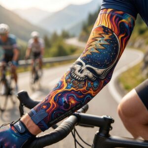 Breathable Grateful Dead Arm Sleeves for Cyclists 2