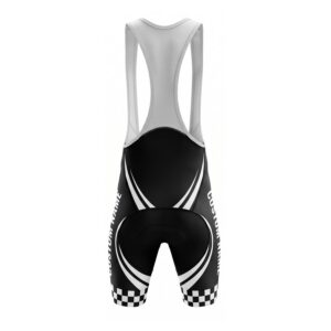 Checkered Cycling Bib Short, Custom Name Bib Short 4