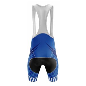 Checkered Royalblue Custom Name Cycling Bib Short 4