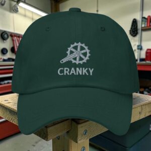 Cranky Cycling Hat, Cycling Gift For Dad - One Size - Forest