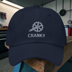 Cranky Cycling Hat, Cycling Gift For Dad - One Size - Navy
