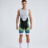 Cycling Bib Short Halftone Pattern Blue and Green 1