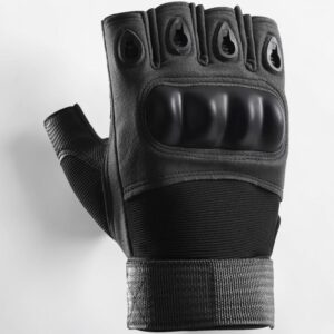 Pair Cycling Half-Finger Gloves, Suitable For Cycling, Riding Motorcycle - One Size - Black