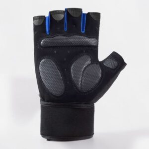 Pair Fitness Anti-Slip Protection Gloves With Wrist Support 1