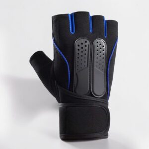 Pair Fitness Anti-Slip Protection Gloves With Wrist Support 2