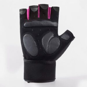 Pair Fitness Anti-Slip Protection Gloves With Wrist Support 4