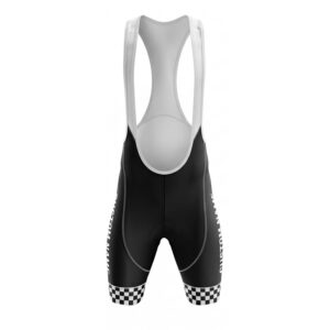 Personalized Racing Checkered Cycling Bibs - Men's Bib Short - S
