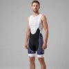 Unique Navy Blue Geometric Padded Cycling Bib Shorts 1